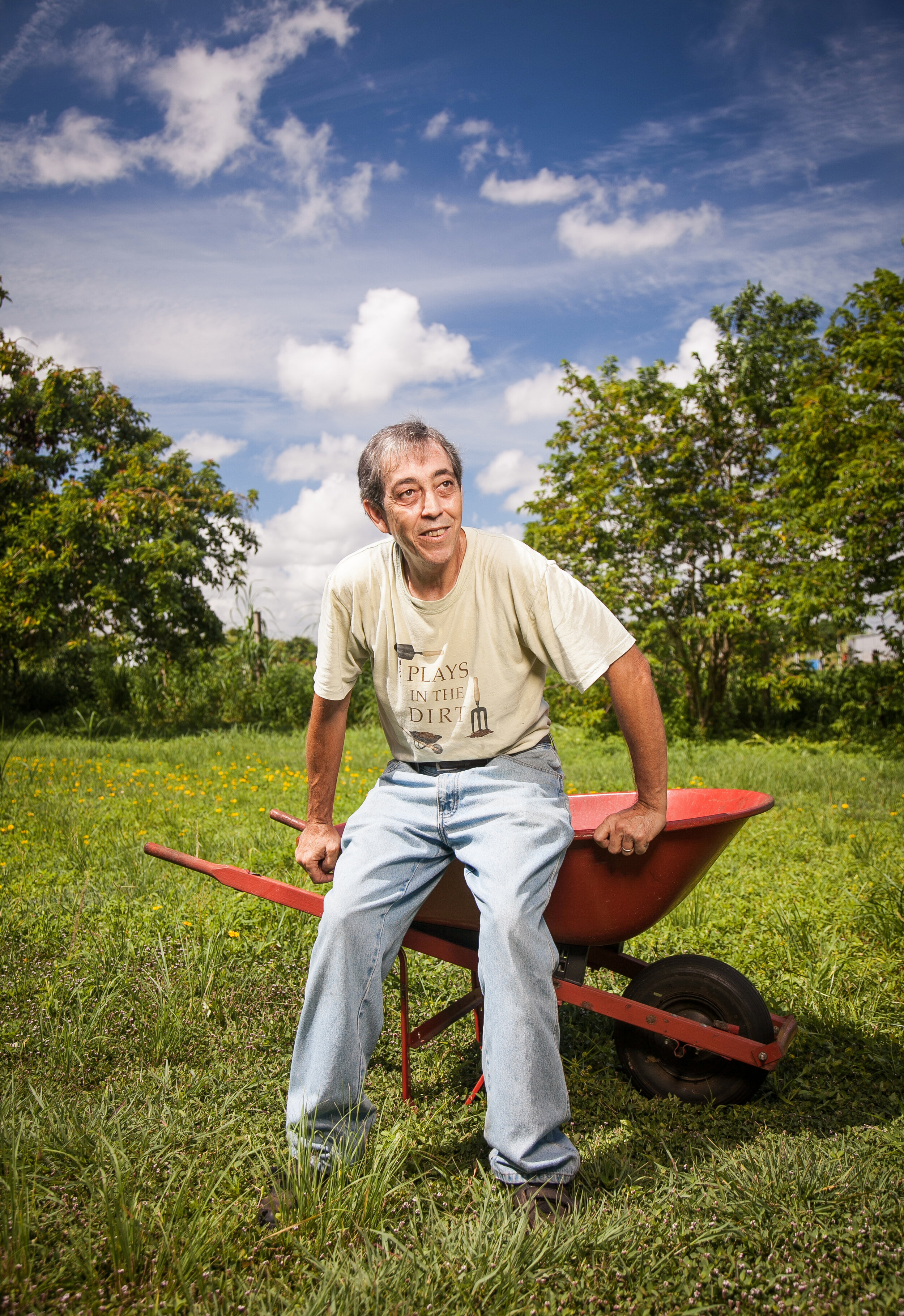Organic Gardening Magazine, Portrait of Andres Mejides in Homestead, FL