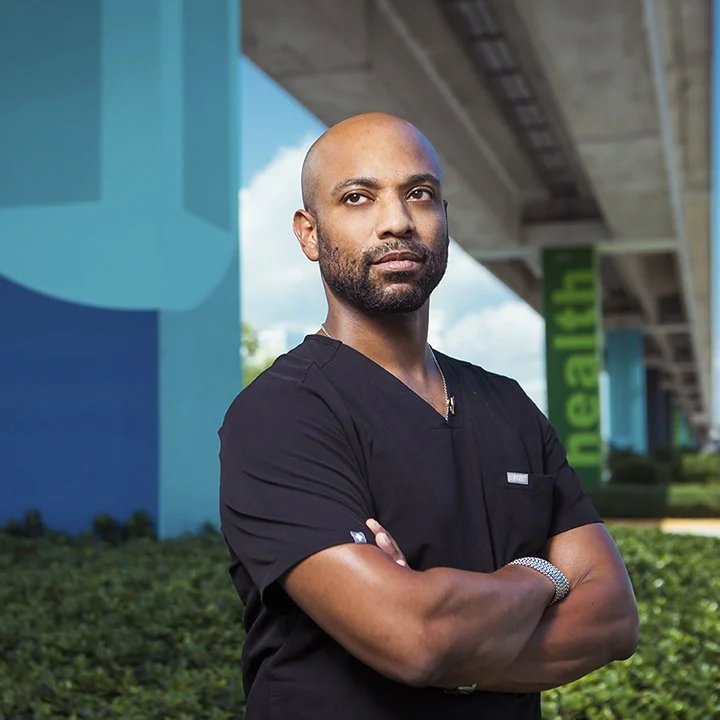 Portraits of Dr. Hansel Tookes and Arrow | IDEA Exchange