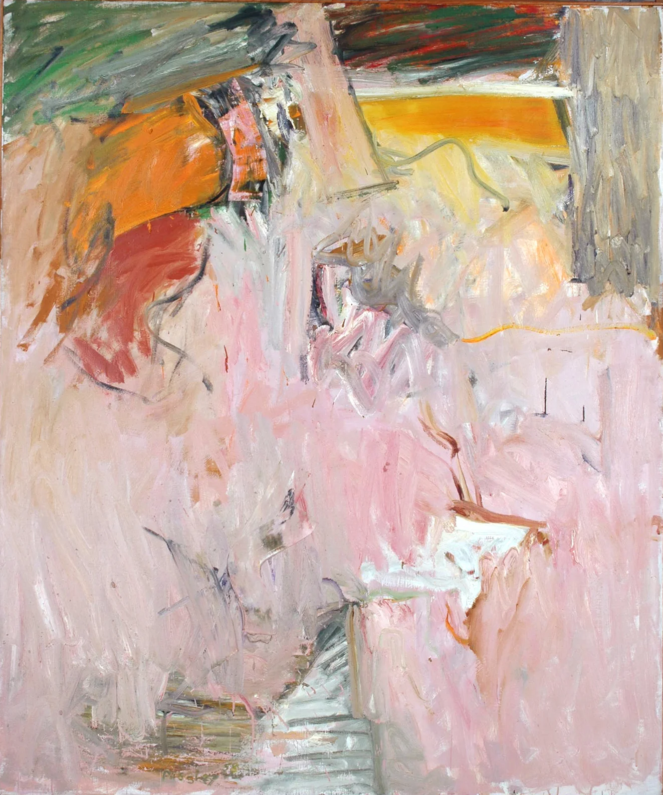 Score for a Bird , 1958 Oil on linen 72 x 60 inches
