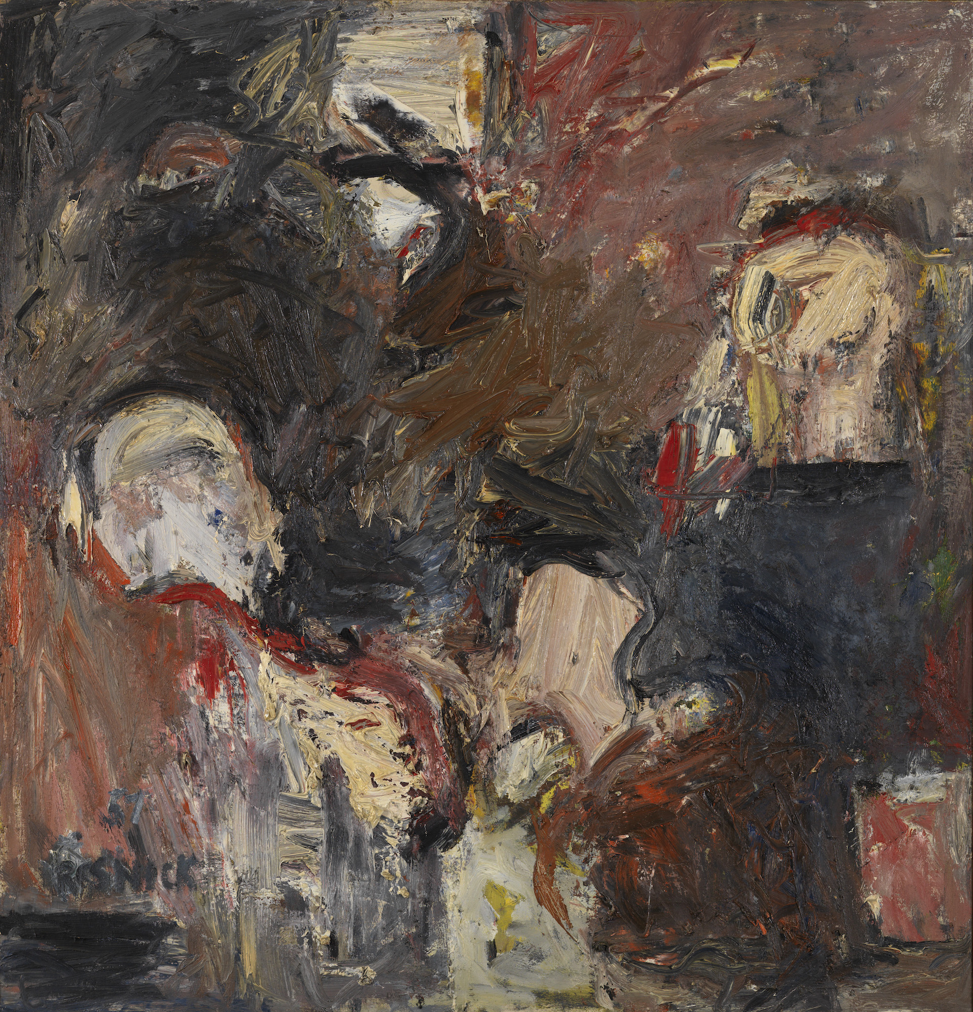 Milton Resnick Freehold , 1957 Oil on canvas 62 x 60 inches
