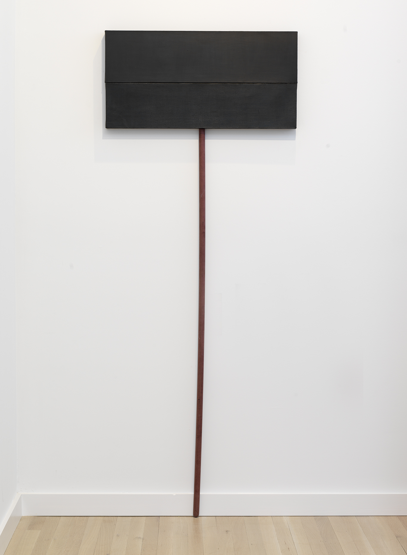 Denzil Hurley Glyph Within, Without and About #9 , 2016-2018 Oil on canvas on stick 75 x 30 inches