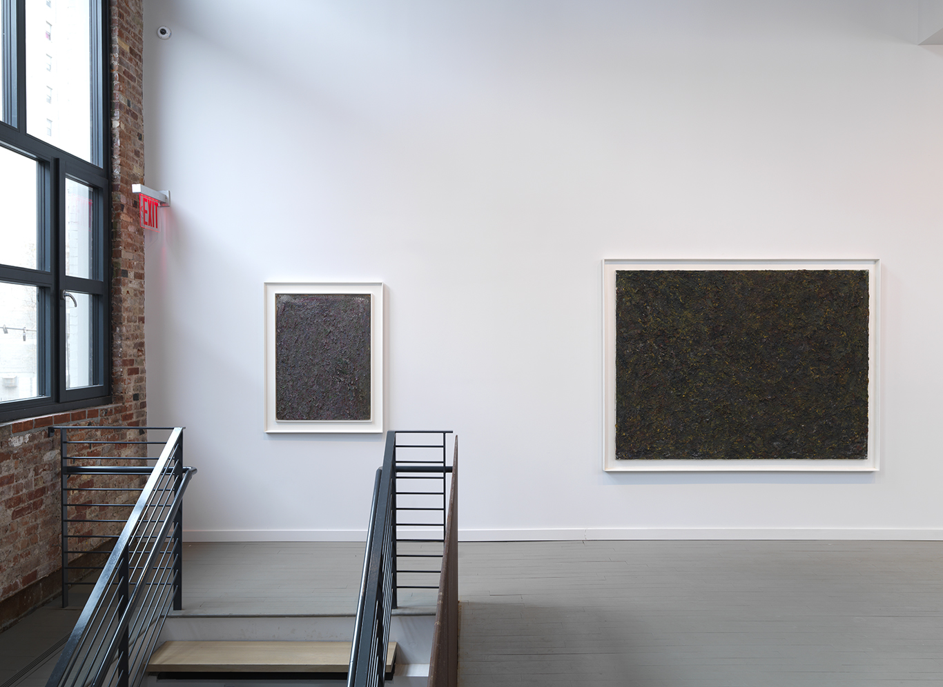 Left: Untitled, 1982 Oil on board 40 x 30 inches Right: Untitled, 1983 Oil on canvas 60 x 80 inches