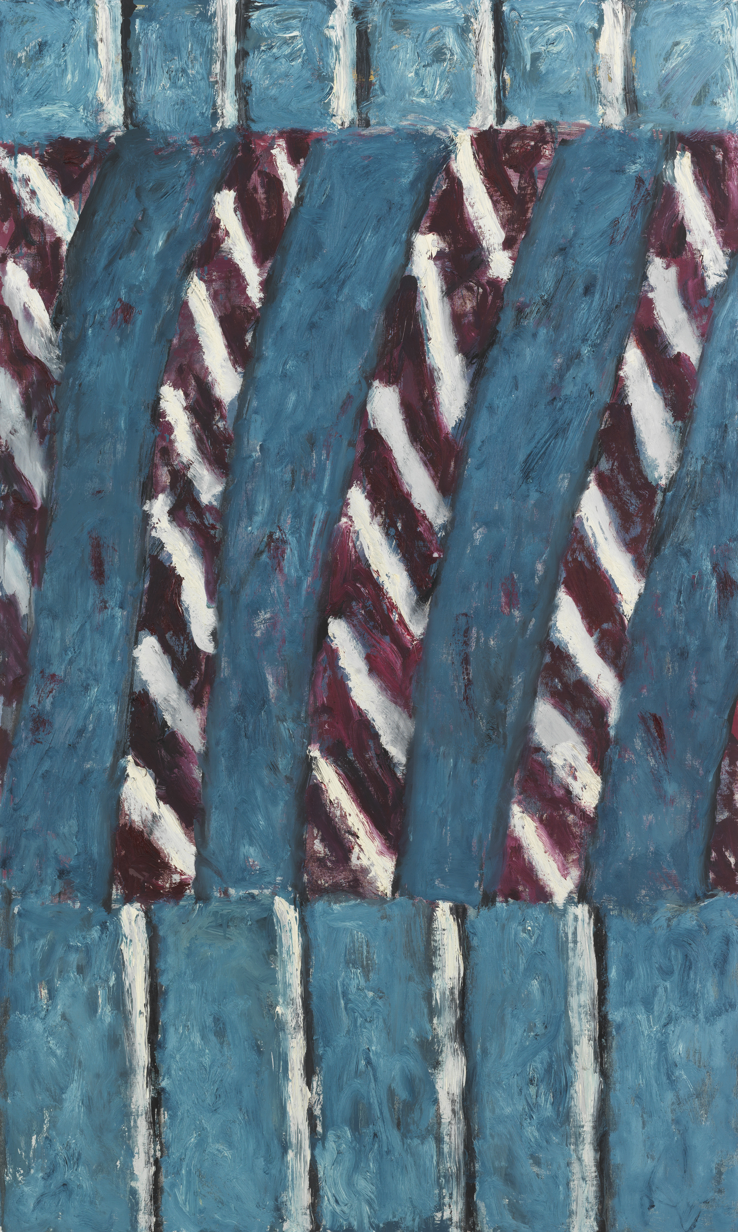 Pat Passlof Hell Zapoppin , 1999 Oil on linen 75 x 45 inches