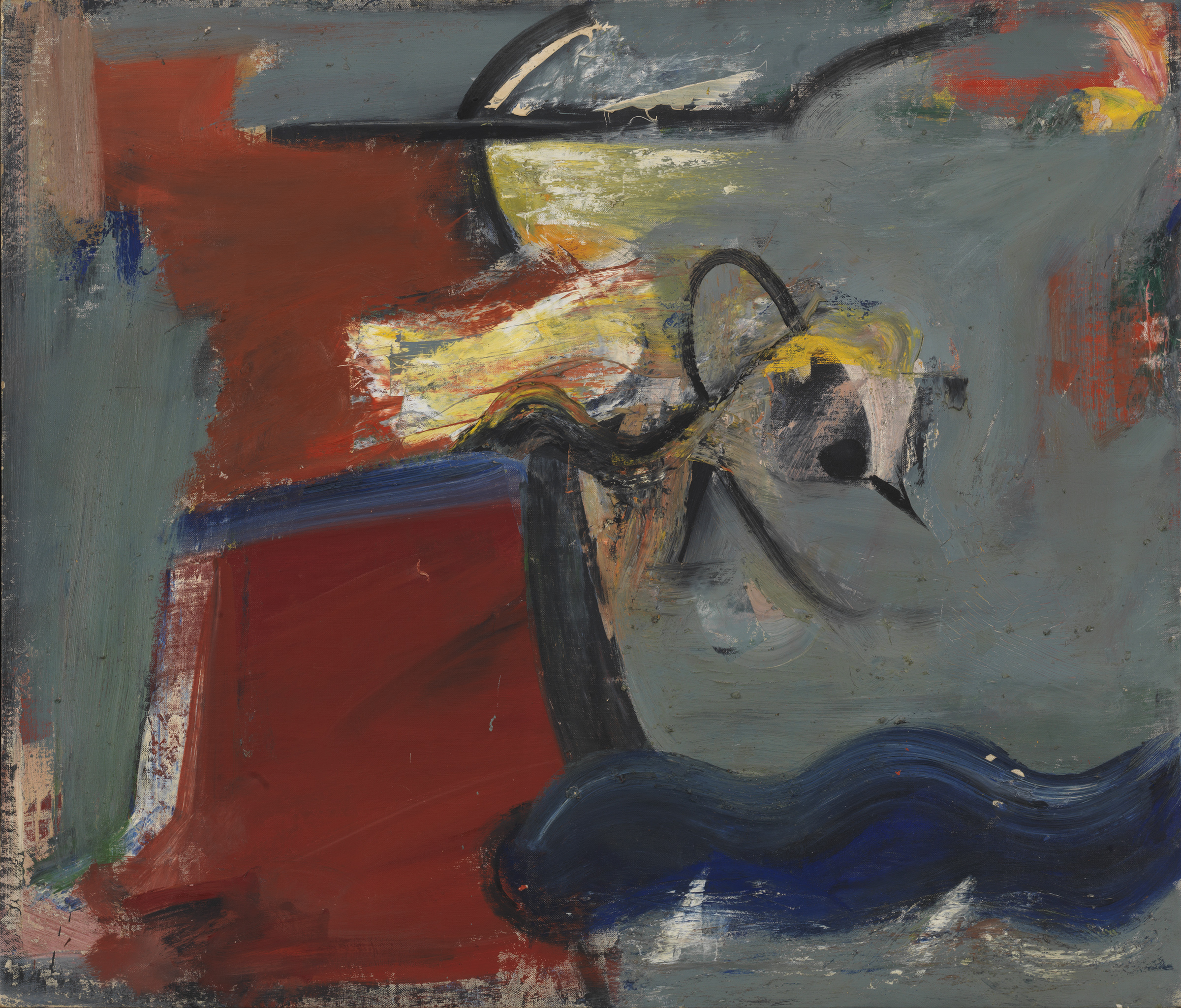 Pat Passlof March Bird , 1956 Oil on linen 37 x 44 inches