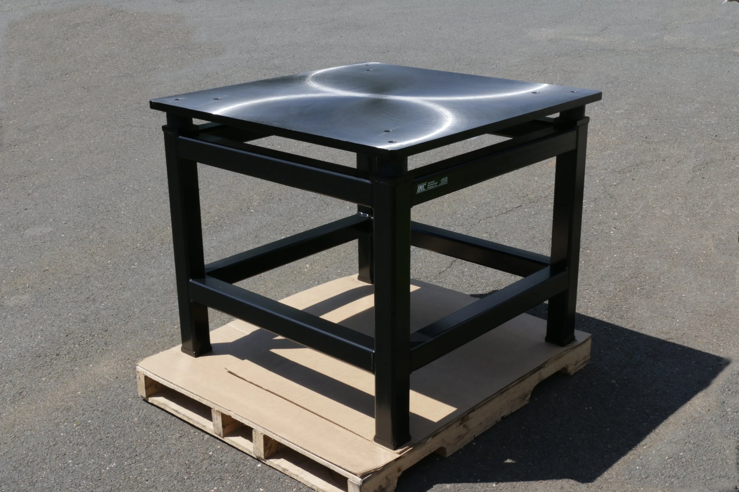 Custom Machine Table with Isolators CA-001-15.JPG