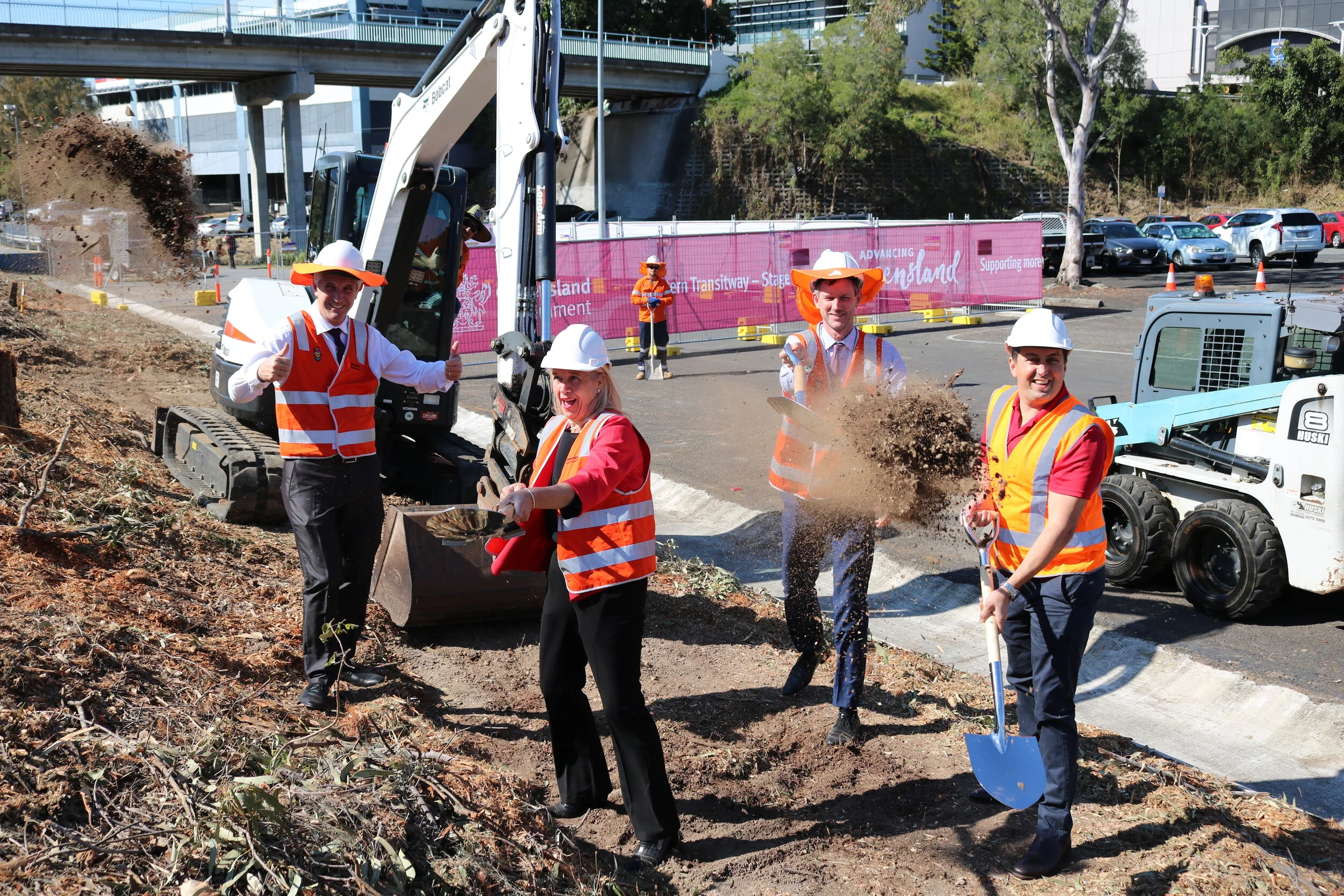 Honoured to be turning the sod on The Eastern Transitway.