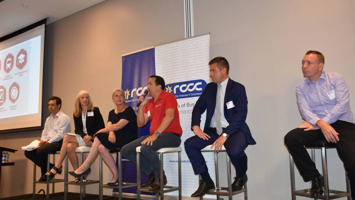 THE PANEL: Oodgeroo MP Mark Robinson, Oodgeroo candidate Claire Richardson, Redlands MP Kim Richards, Capalaba MP Don Brown, Redlands LNP candidate Henry Pike and Capalaba candidate Paul Branagan PIC AND FULL ARTICLE :  REDLAND CITY NEWS