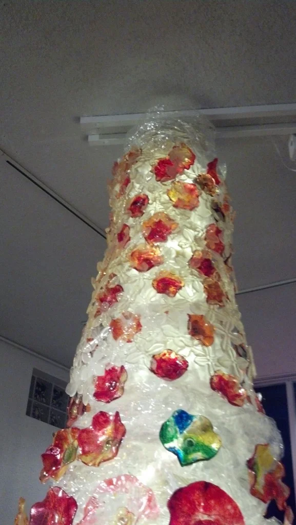 sugar glass chandelier