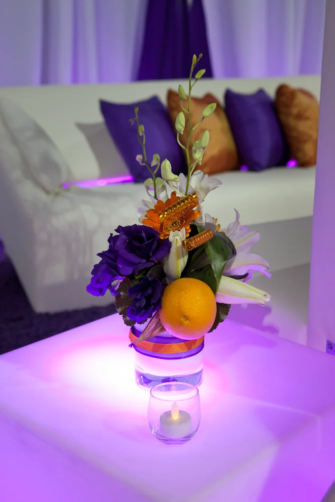 lounge area floral