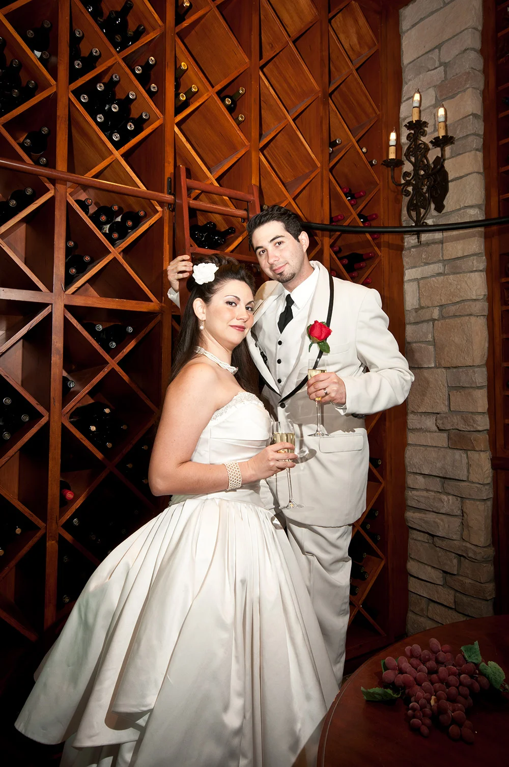 bride-and-groom-wine-room