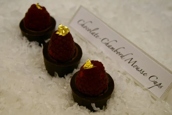 chocolate chambord mousse cups