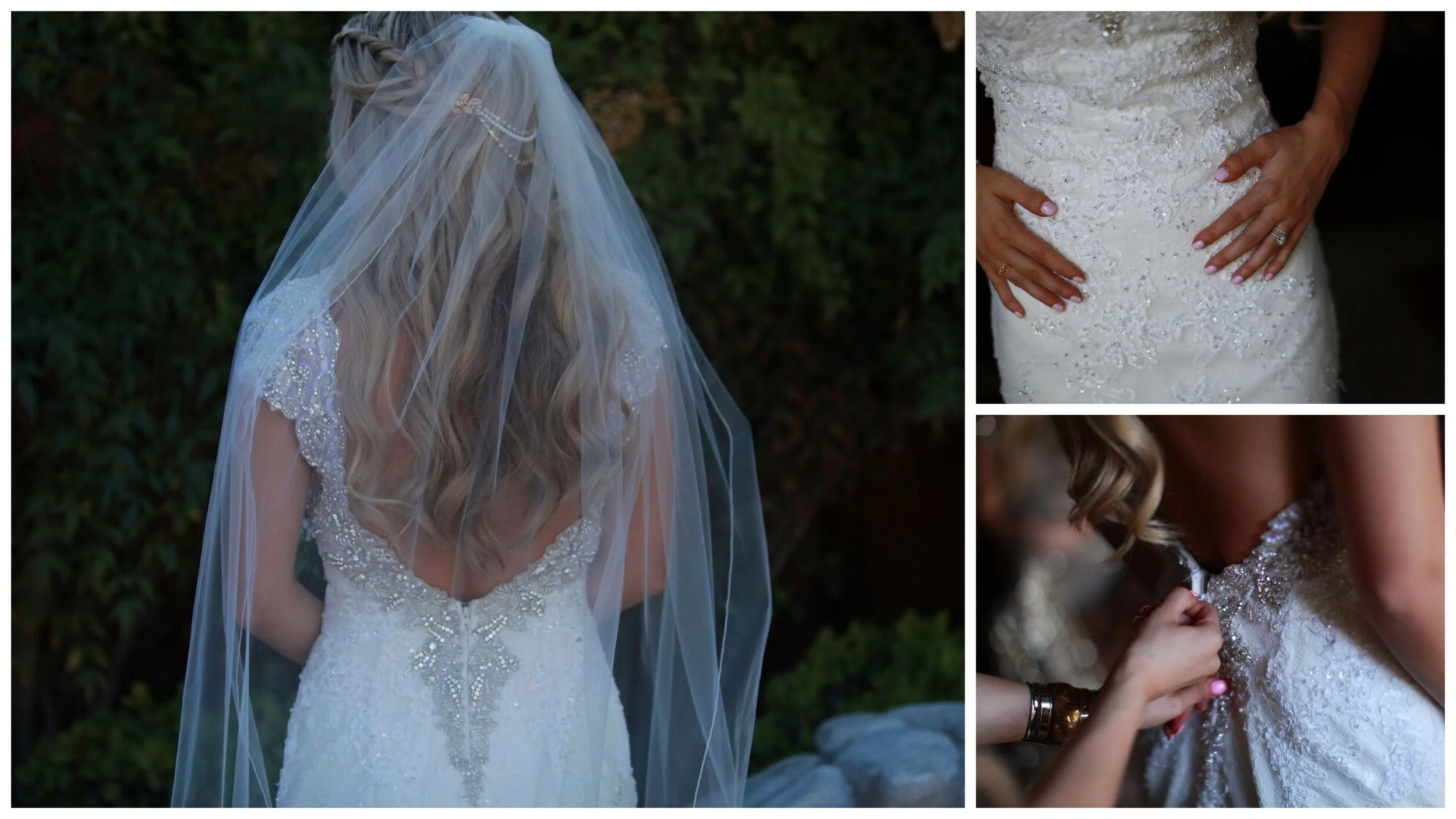 Bride getting ready