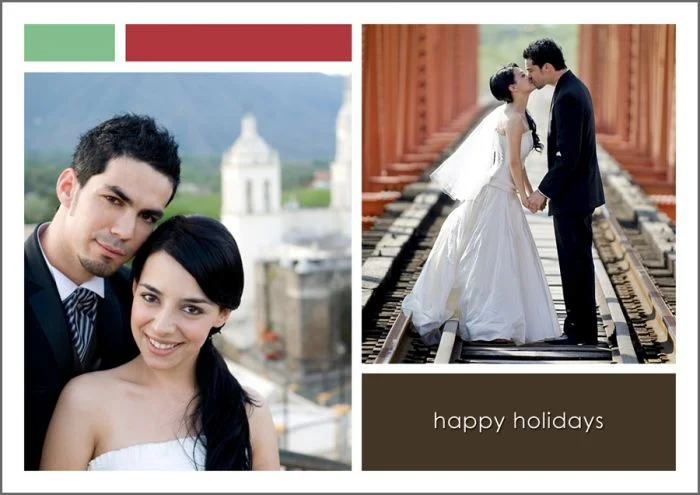 happy holidays photo card