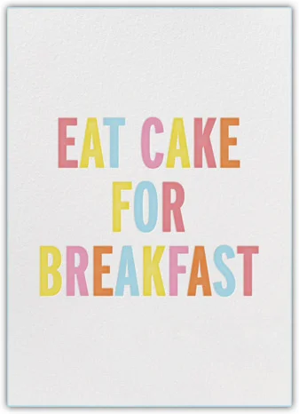 kate spade for paperless post eat cake for breakfast