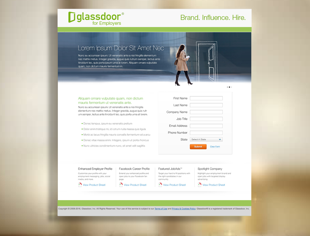 Landing Page Design Concept