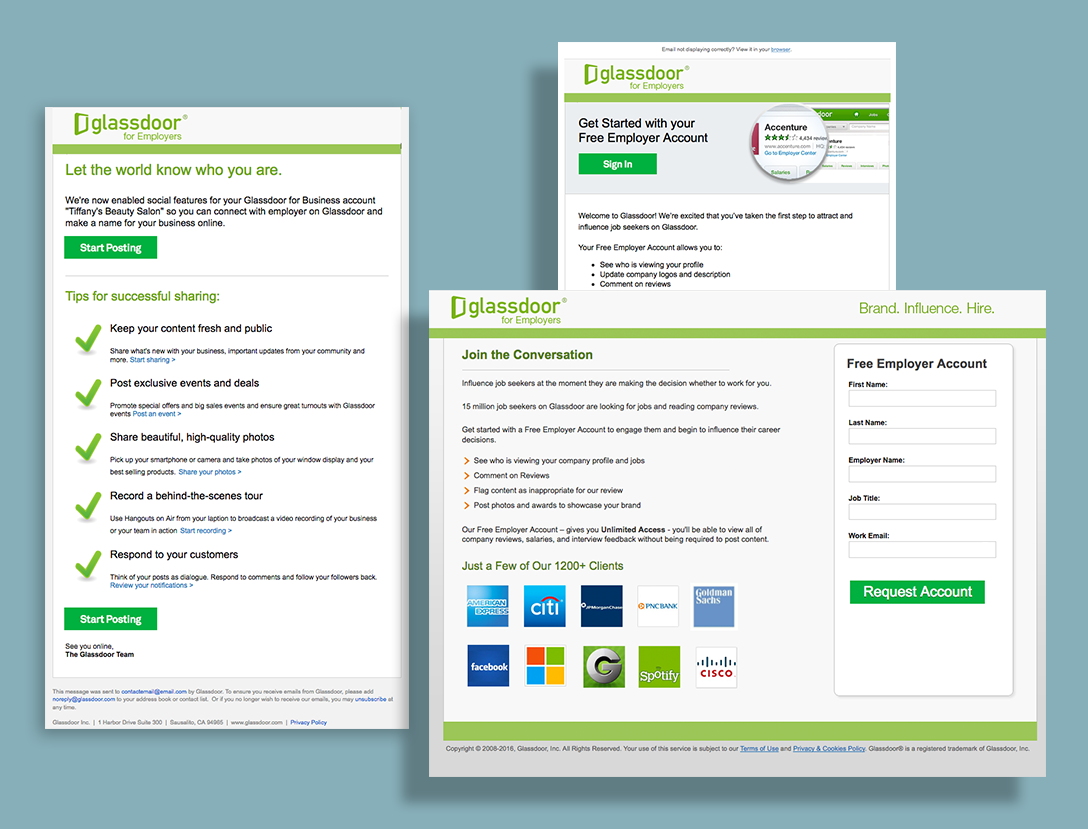 Email Template and Landing Page