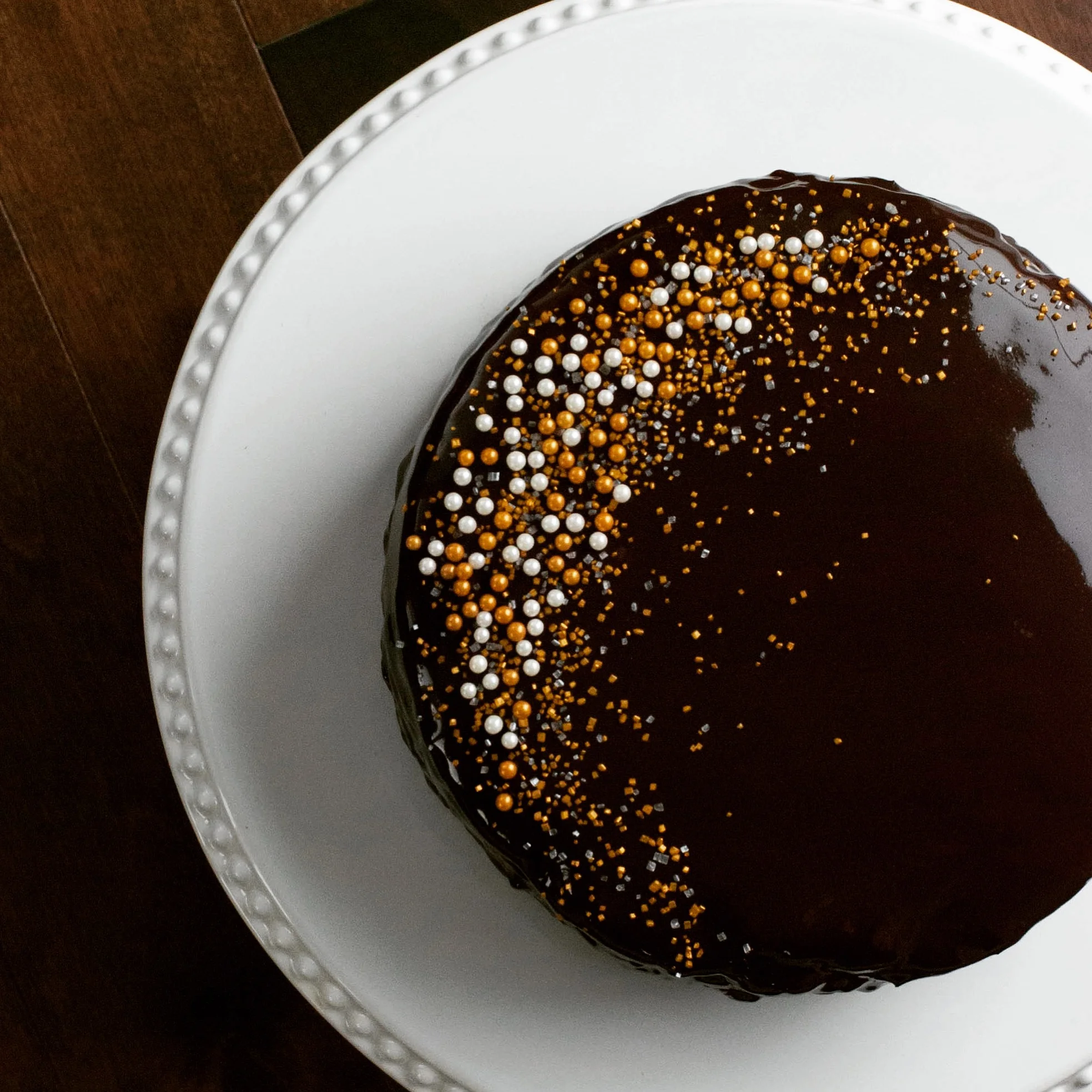 Mirror Glaze Chocolate Cake