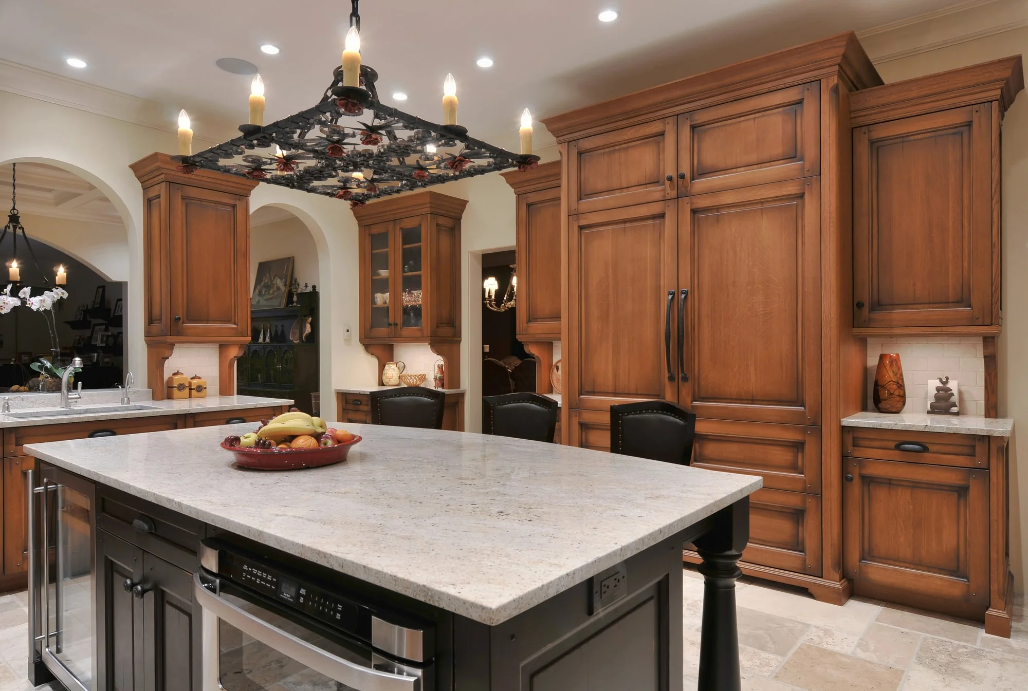 Dark And Light Woods In Sync Luxury Kitchen Design In Long