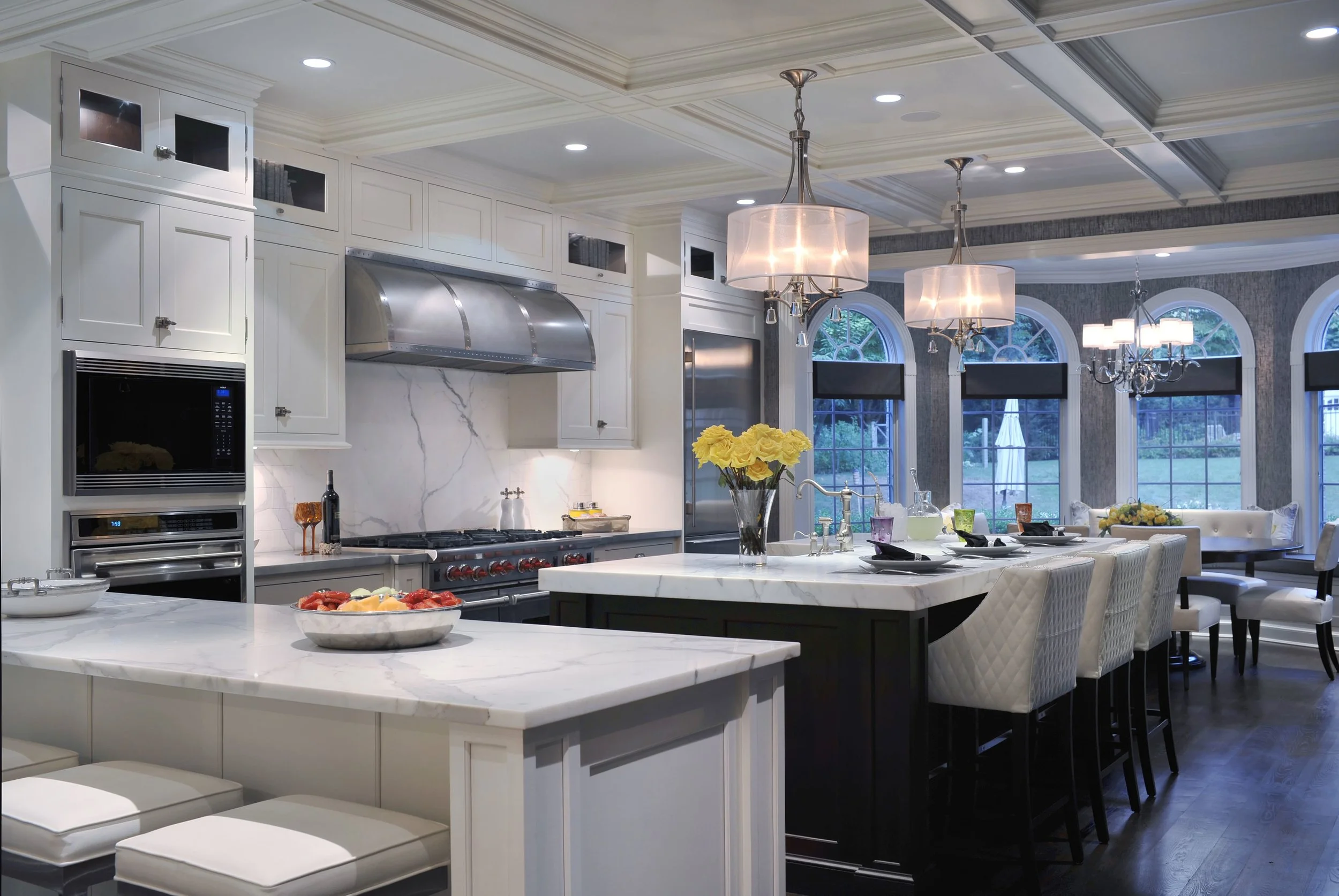 sub zero white kitchen 