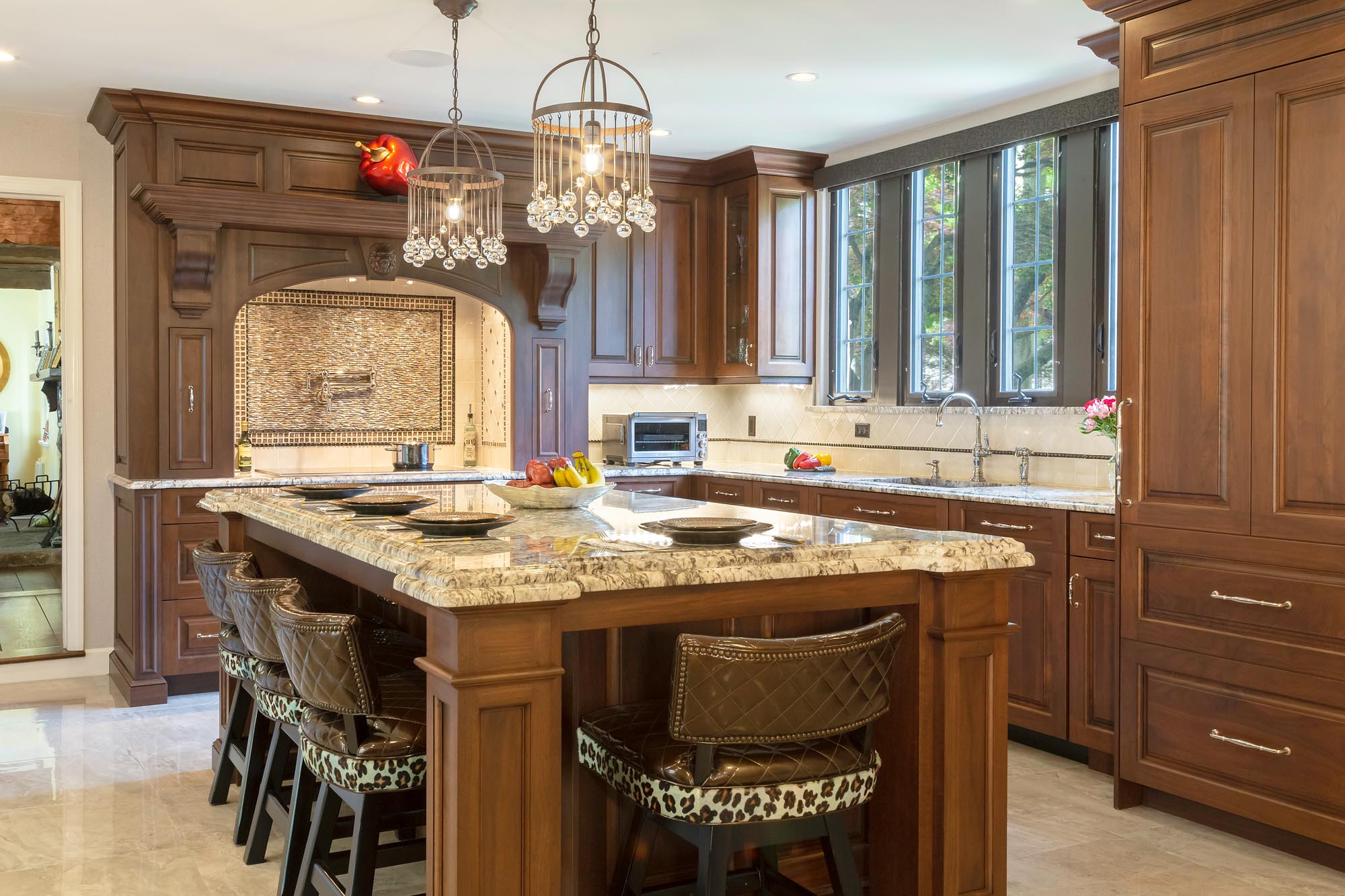 Walnut Wonder Long Island Custom Kitchen Remodeling