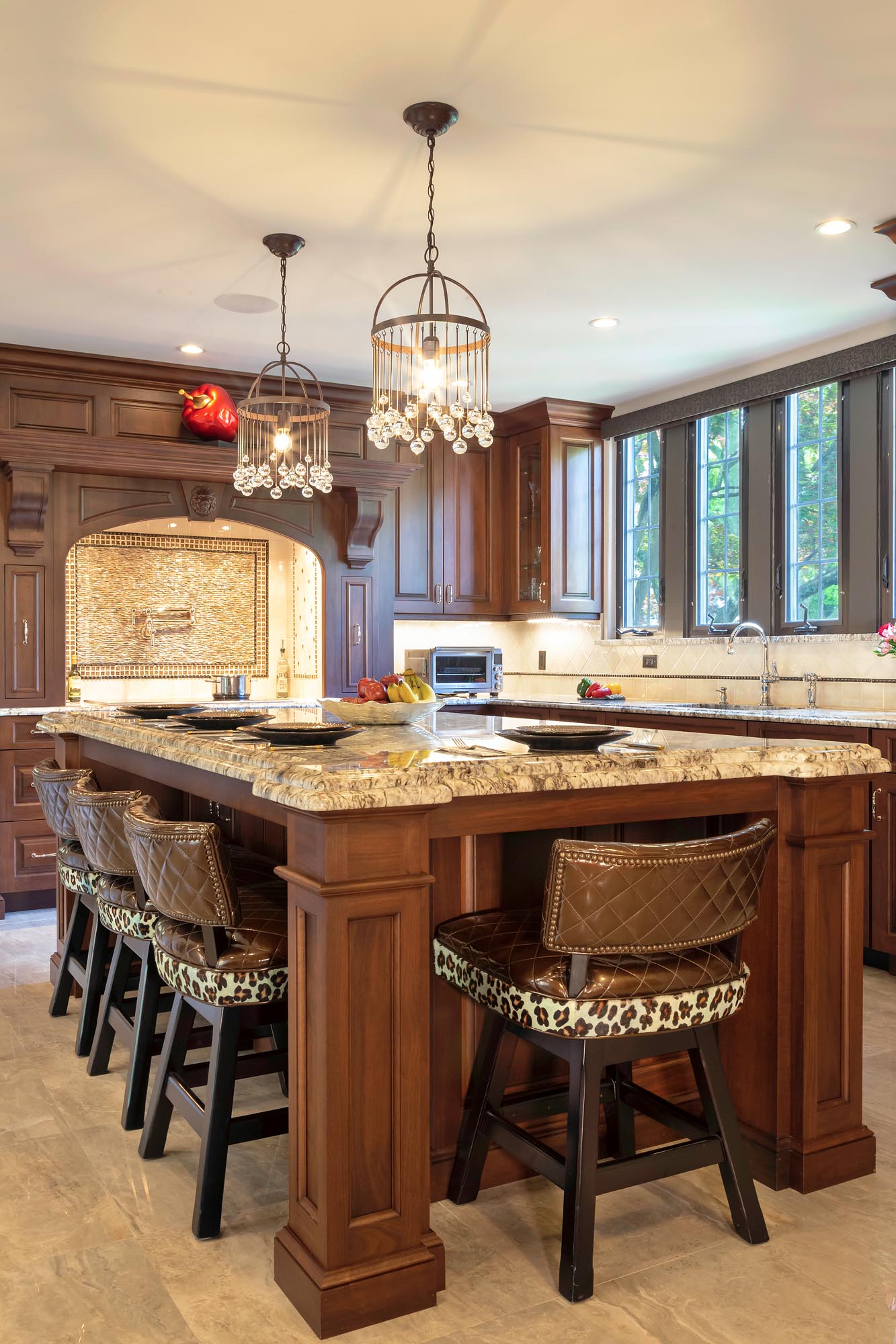 Walnut Wonder Long Island Custom Kitchen Remodeling