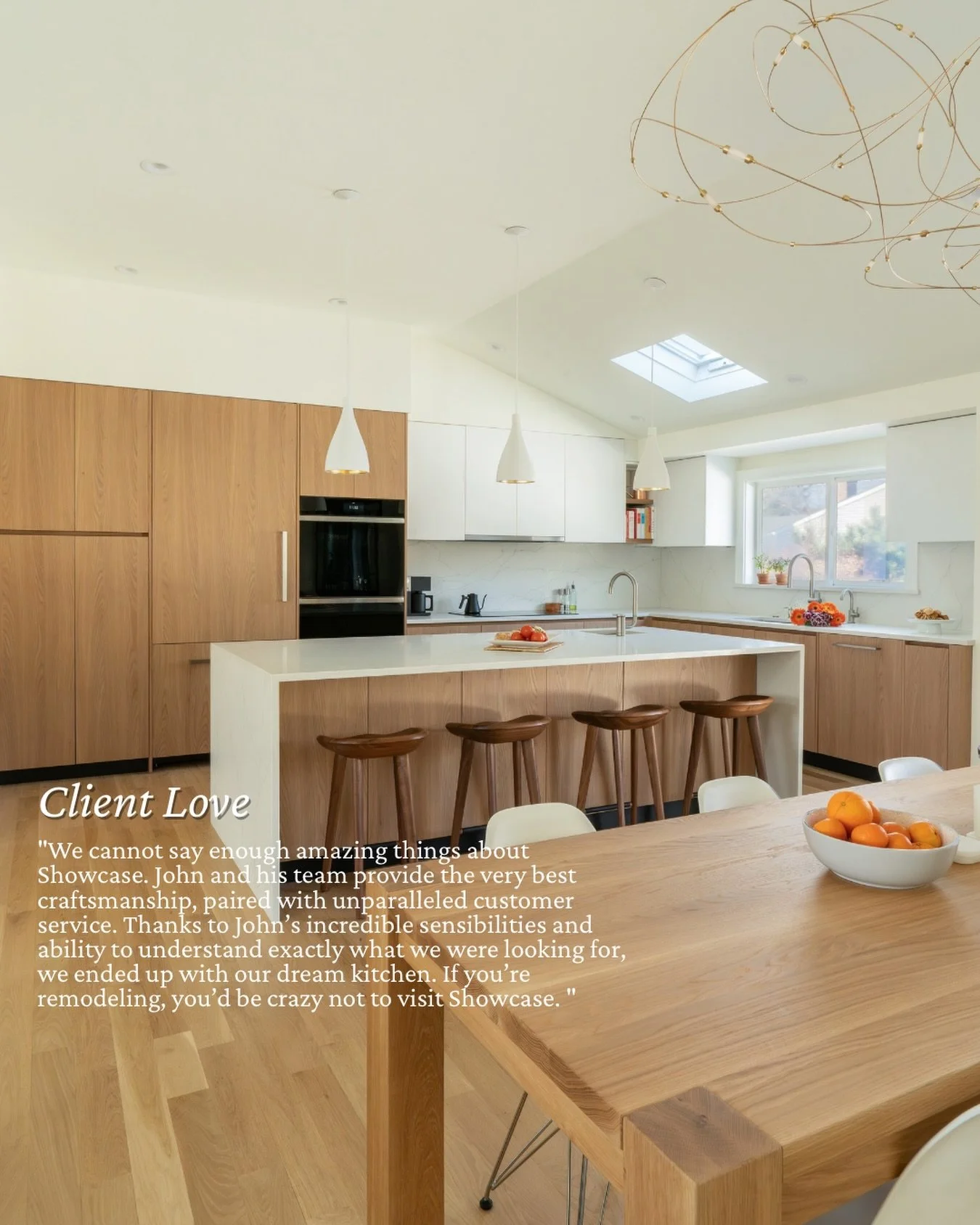 The finished kitchen is beautiful, but what means the most is knowing our clients felt supported every step of the way. Craftsmanship matters. So does the experience.
