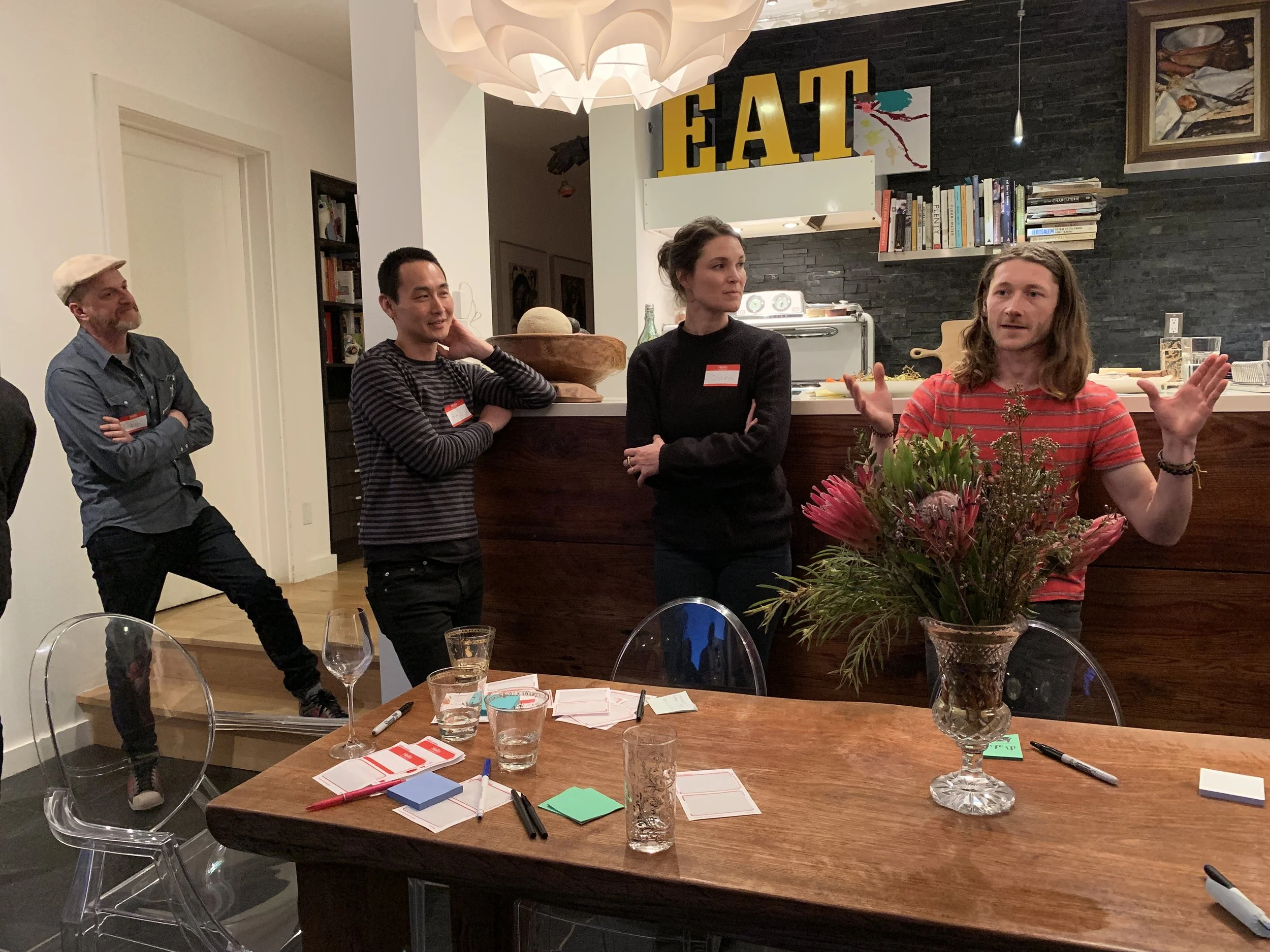  Brandon, branold@gmail.com : : Hair Cutter &amp; Illustrator  Diana Martinez Neill, Hotel Interiors : : dianamneill@gmail.com  Tai Ikegami, TIkegami@feldmanarch.com : : Architect  Dan Rosenfeld, dan@danrosenfeld.com : : Artist, Designer and Technolo