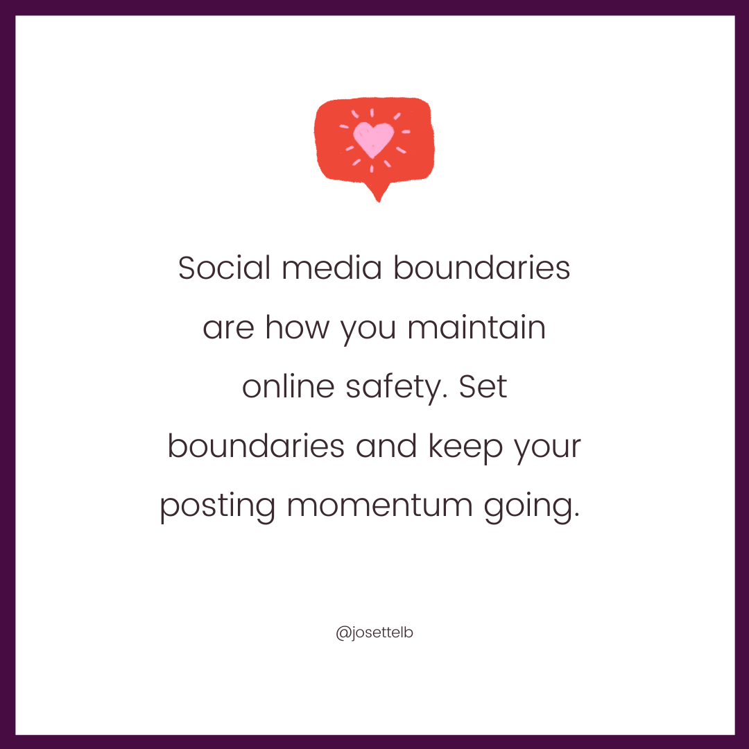 Social Media Safety: Ladies, it’s all about boundaries!