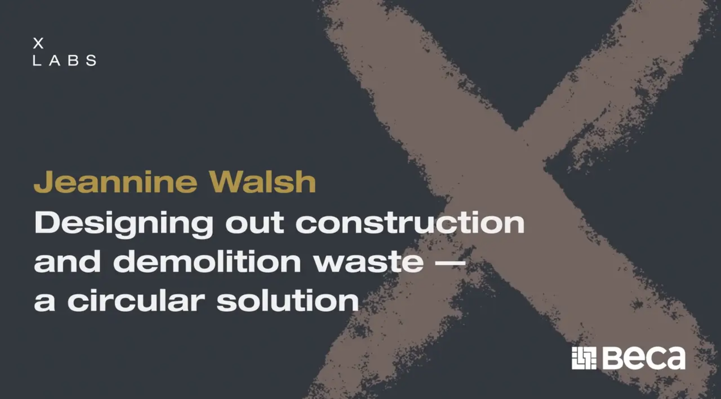 Designing out construction and demolition waste - a circular solution