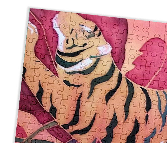Tiger Puzzle, detail
