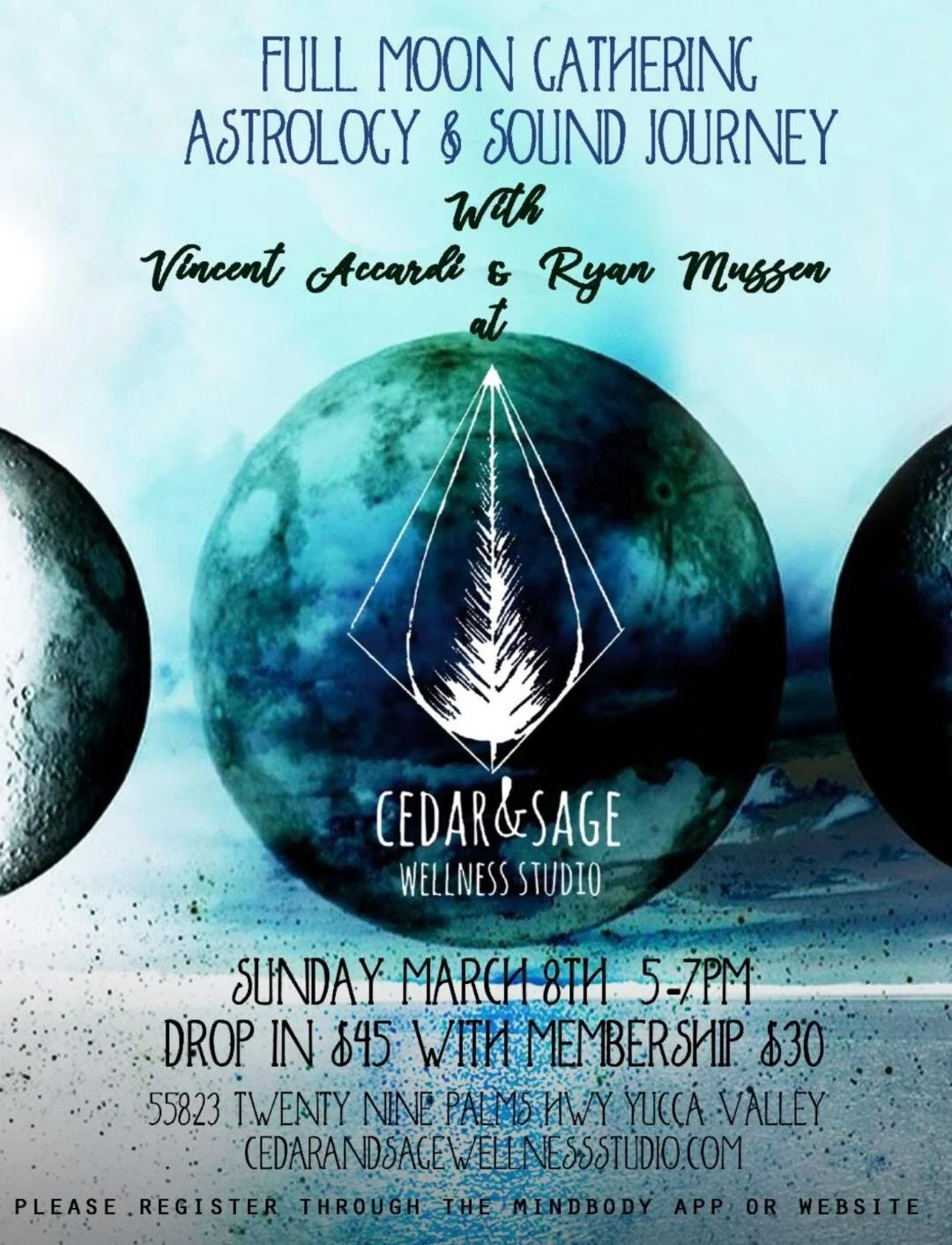 Full Moon Gathering: Astrology Reading &amp; Sound Journey with Vincent and Ryan