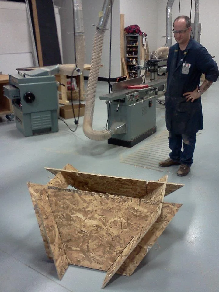 OSB (Oriented Strand Board) cheaper wood prototype