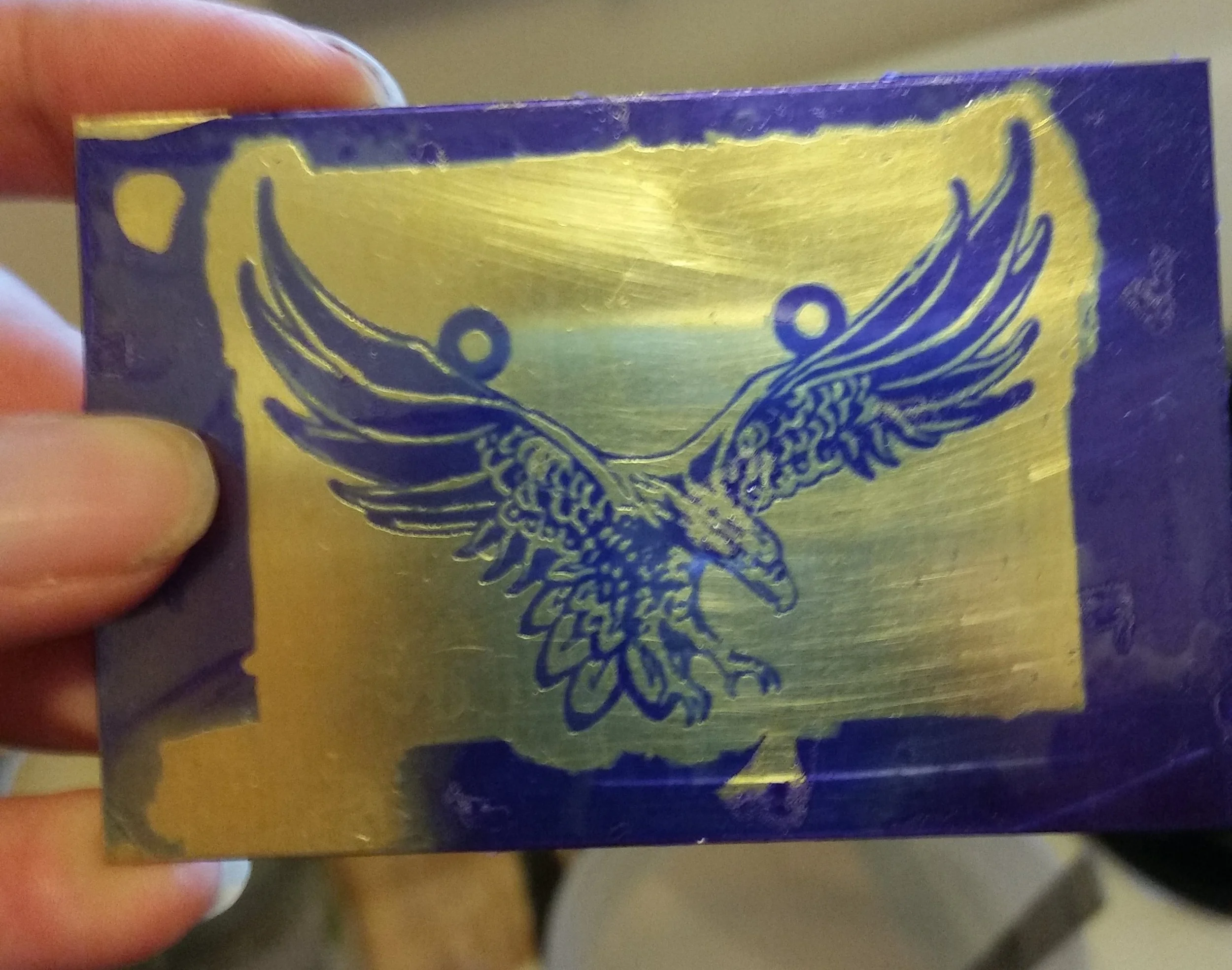 Step 6: Partially etched brass