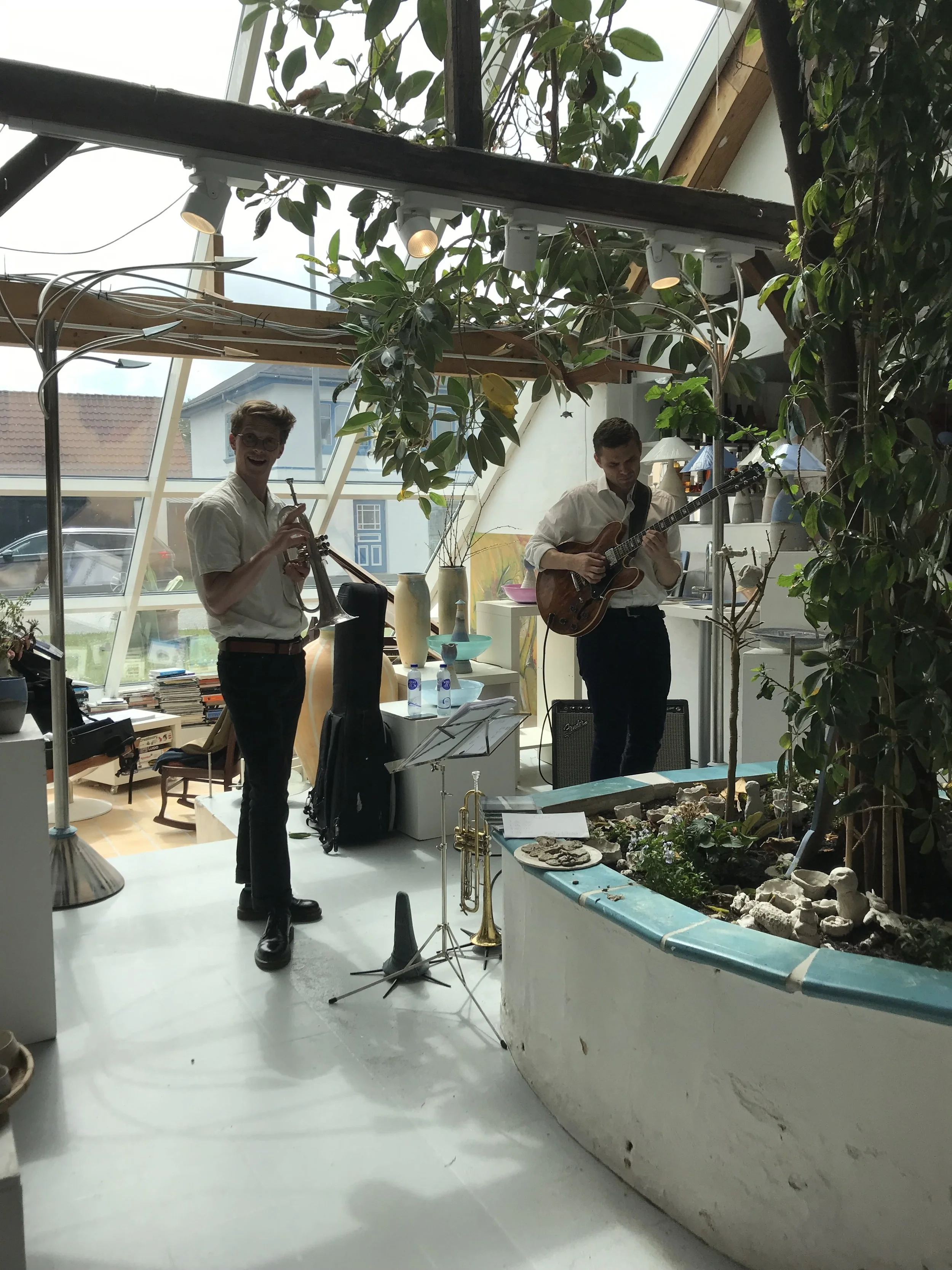 Duo gig at the Local Pottery with the great Jakob Sørensen (09-06-2019)