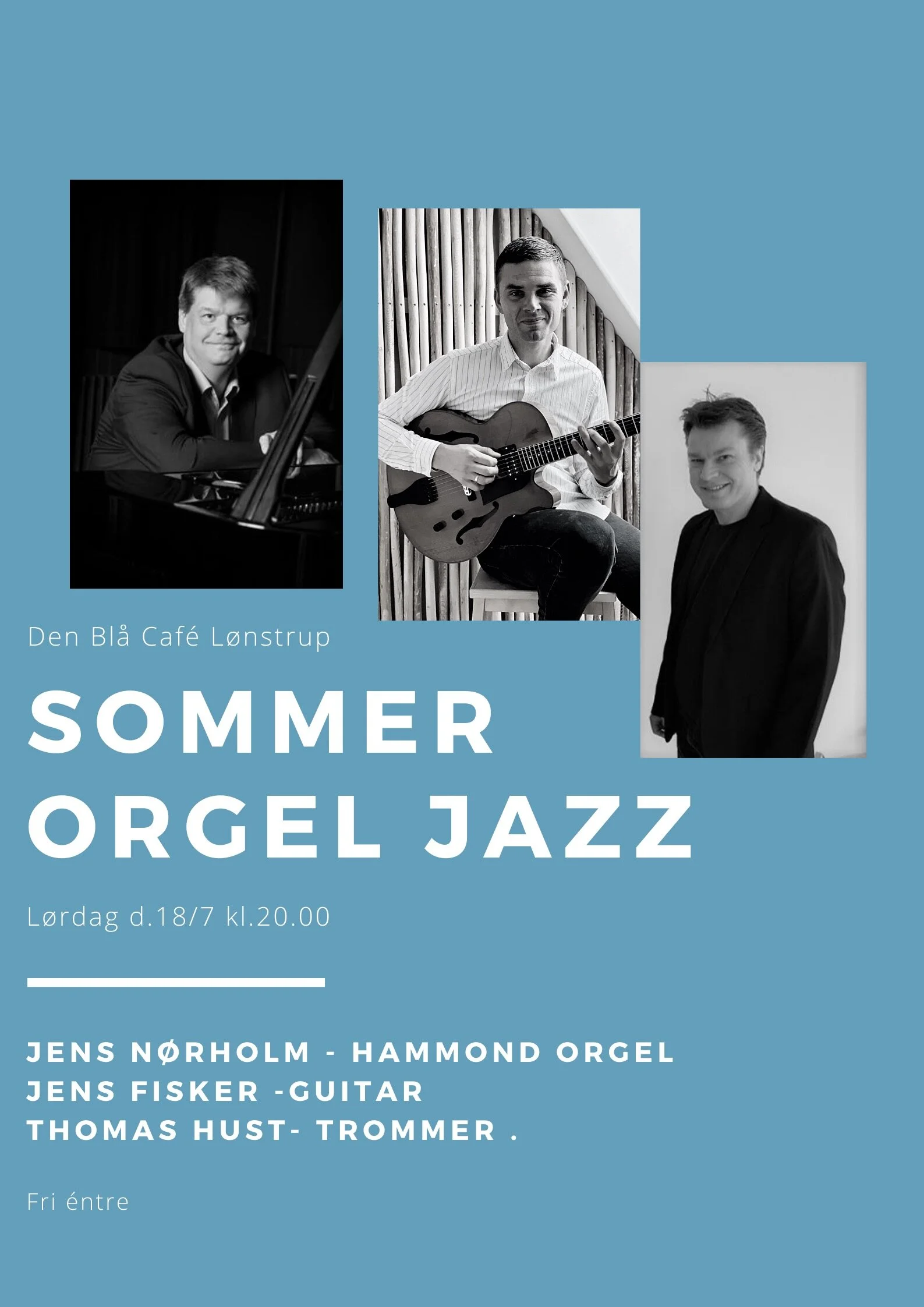 Organ Trio at “Den Gamle Biograf” 17/8