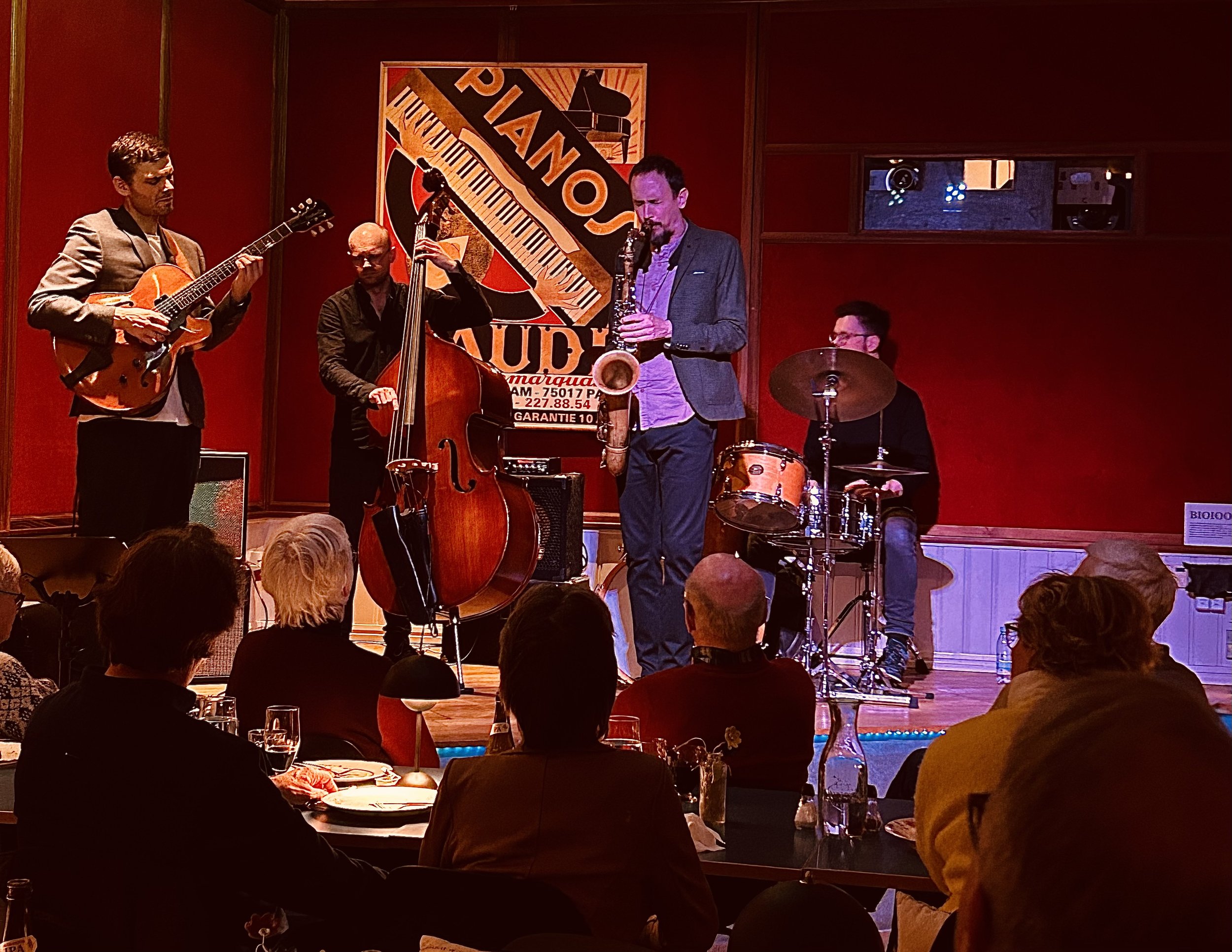 Winter Jazz Night At The Old Cinema in Lønstrup. Incredible atmosphere - Cesar Joaniquet/Jens Fisker/Jan Sedlák/Carsten Landors 