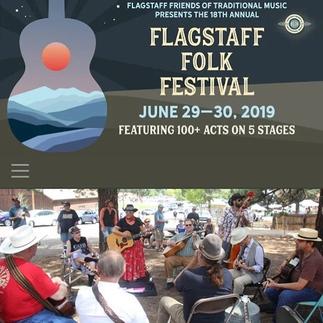 Stoked to be a part of the #flagstafffolkfestival this year!  Should be a lot of fun, hope to see you there!  We play at 10:50am on Sunday

@flagstafffolkfestival #folkfest #pioneermuseum #blues #rock #folk