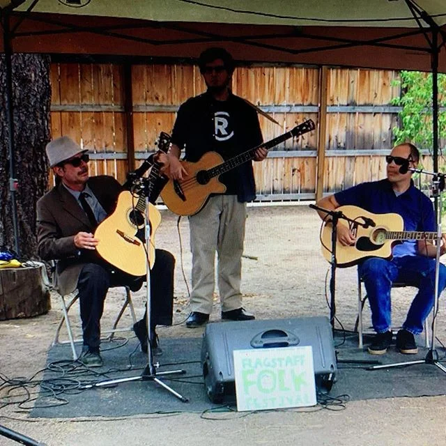 Screenshot of a live video from our performance at the Flagstaff Folk Festival a few months ago.  #blues #rock #acoustic