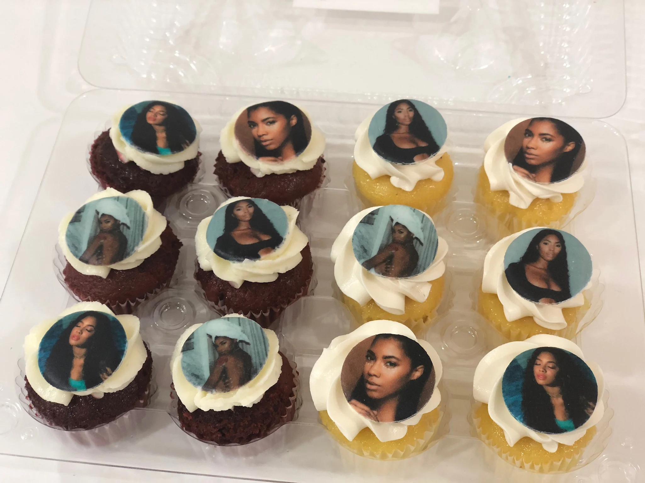 photo of girl on cupcakes 