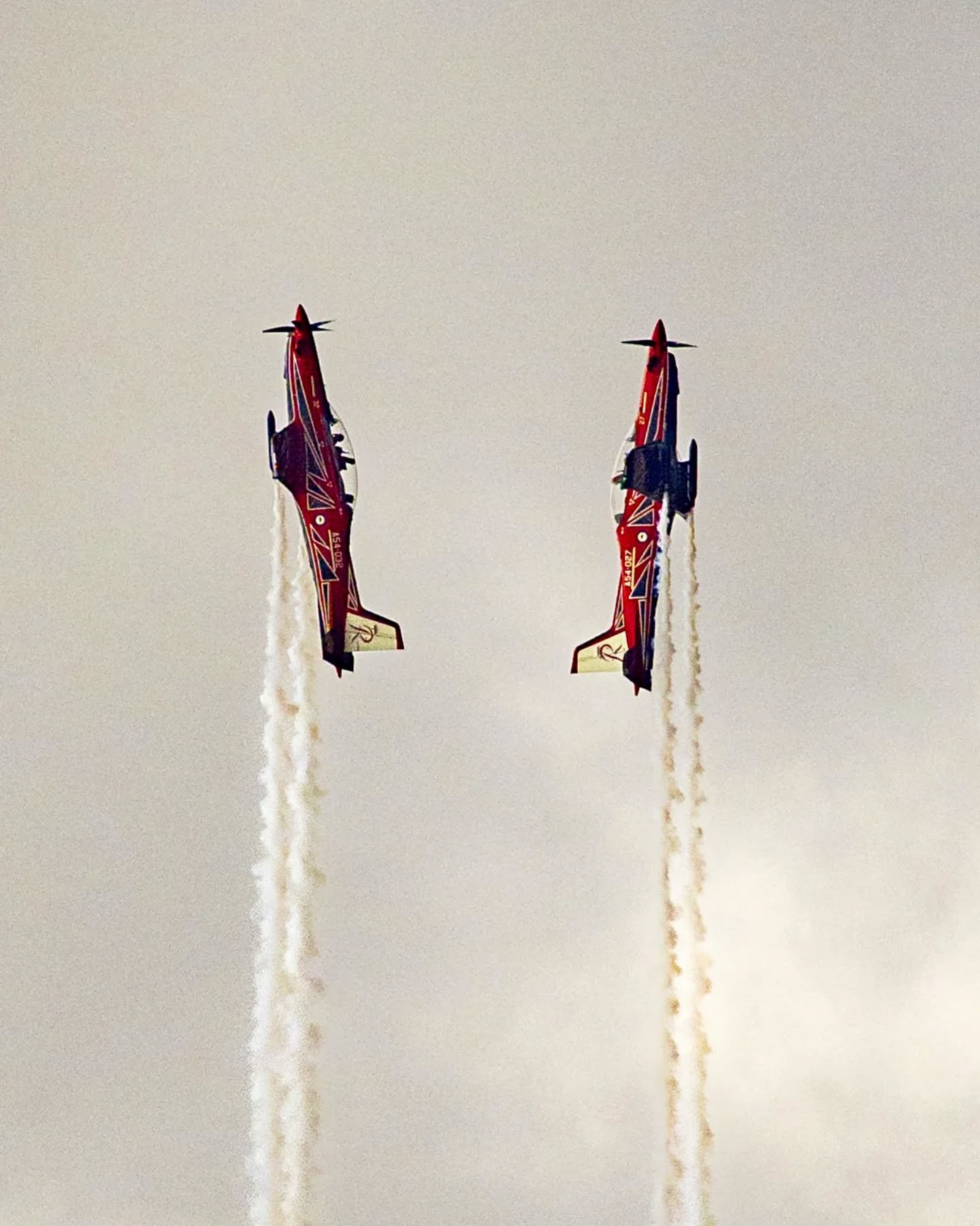 What a show from the @airforceroulettes over Sydney Harbour back in January.

After watching the colourful display on the Sydney Opera sails at sunrise, we headed back near the city at midday to watch these planes take over the sky for a few minutes.