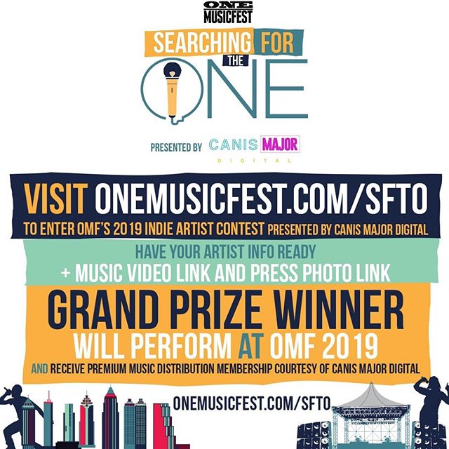 Indie artists! Here&rsquo;s your chance! Each year @onemusicfest does an open call for independent artists across the nation to find ONE (or a couple) incredible artists to perform at ONE Musicfest and win a grand prize package to further your music 