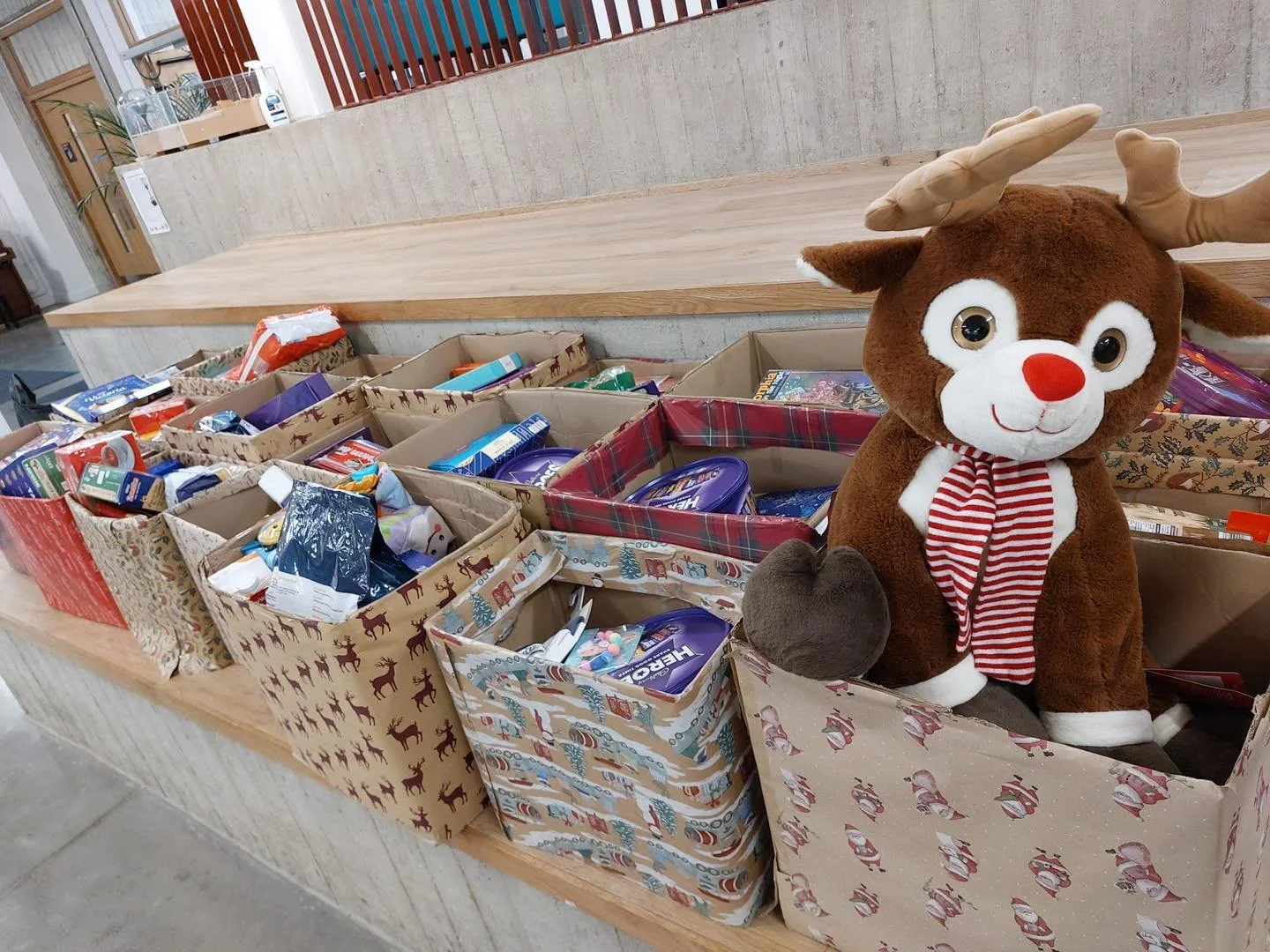 Fantastic contribution from the students of St. David's Holy Faith Secondary School, Greystones 

A total of thirty-eight beautifully prepared Christmas hampers were created from our recent Sugarloaf Lions Club Christmas Food Appeal for distribution 