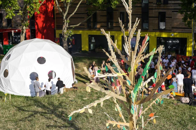 The Dome rises in Paris, Summer 2019
