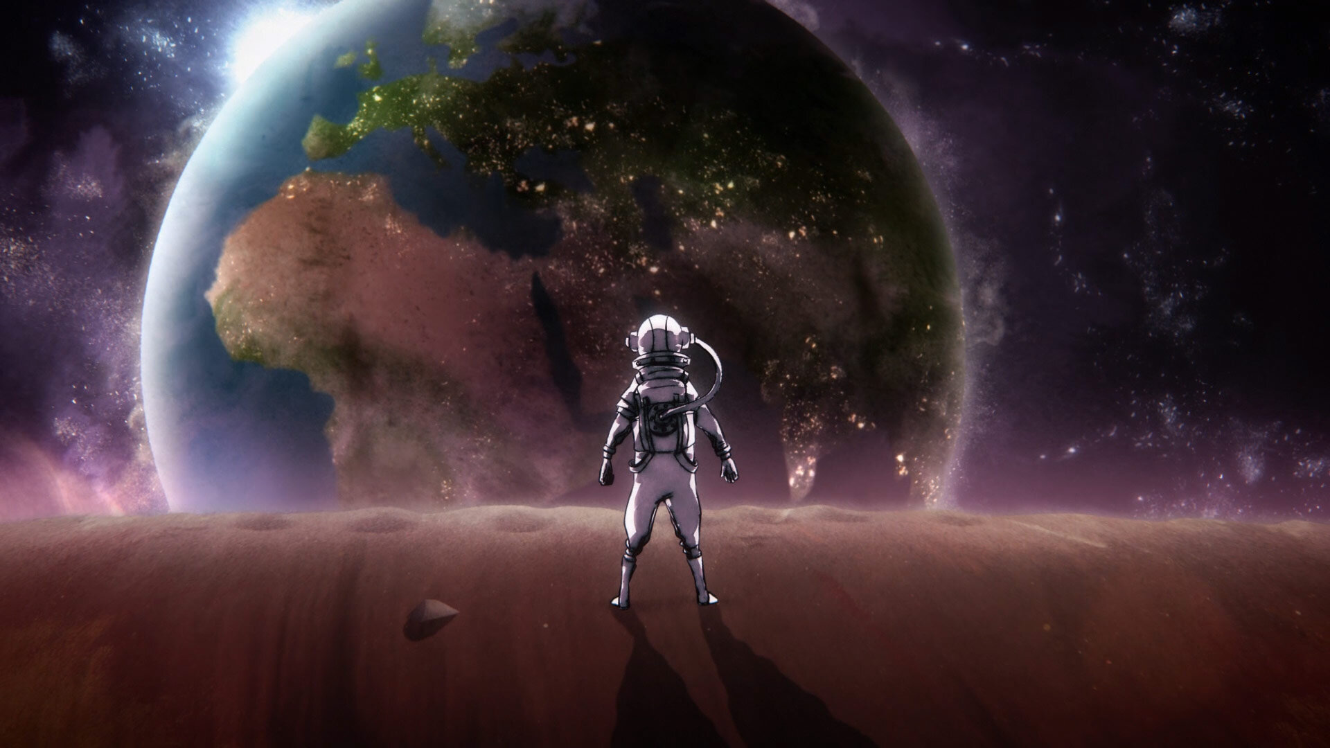 From Good Chance Ensemble artist Majid Adin's animation for Elton John's Rocket Man