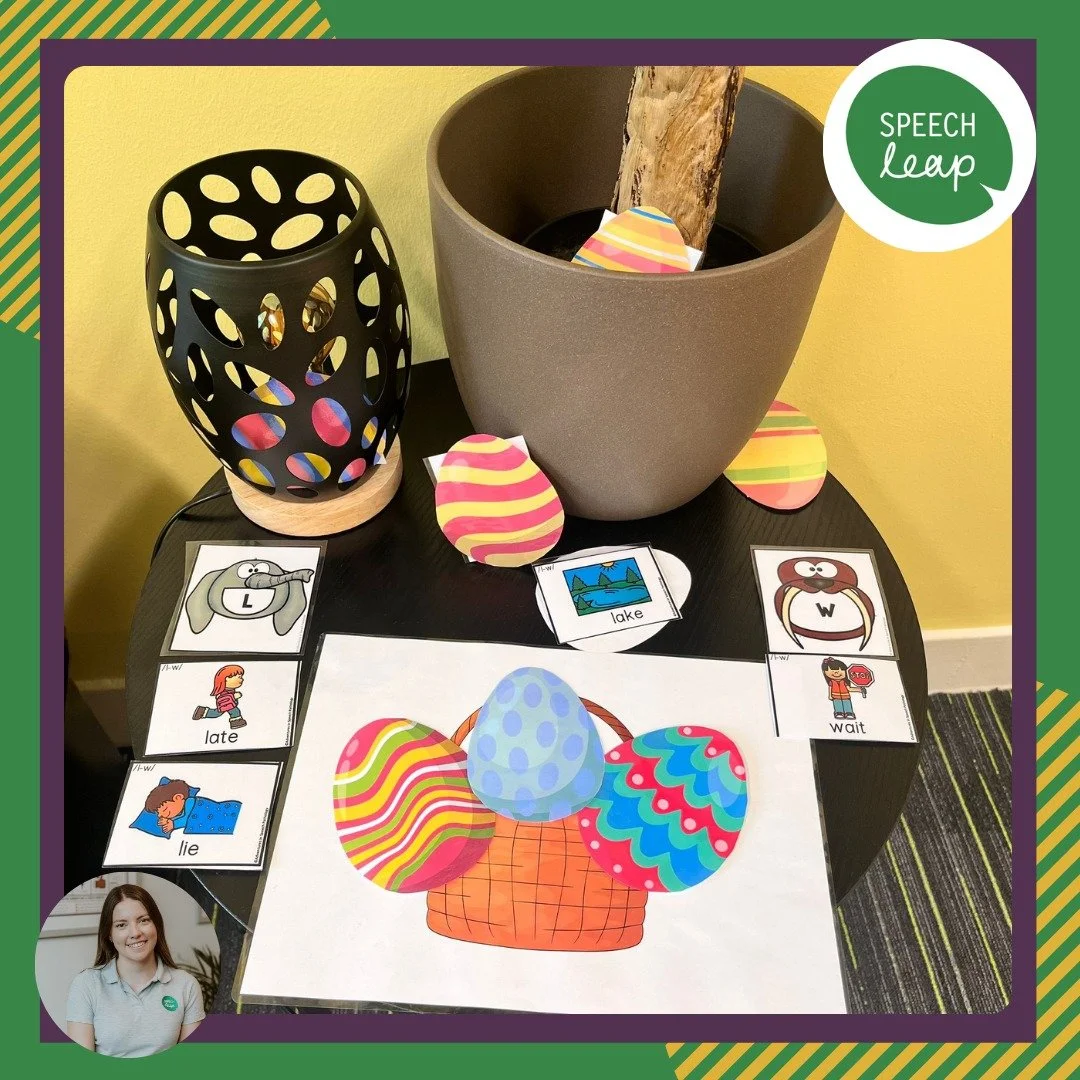 Millie has been bringing Easter fun into therapy this week with therapy-room egg hunts to keep children engaged! Seasonal activities are a great way to boost motivation and enthusiasm, while getting children up and moving helps support their attentio