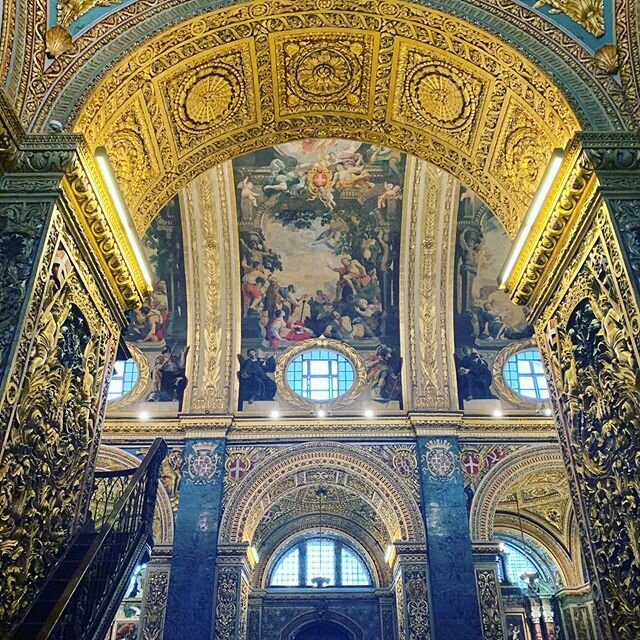 St Johns Co-Cathedral 
________________________________________________ #holiday #malta #fun #break #love #relax #Valletta #architecture #churches #cathedral #gold #interiors