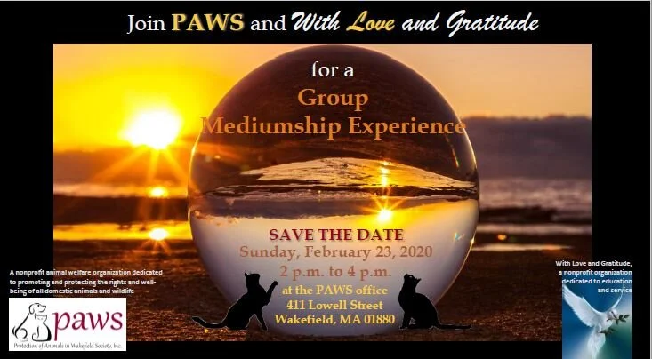 Mediumship.. a fundraiser for PAWS