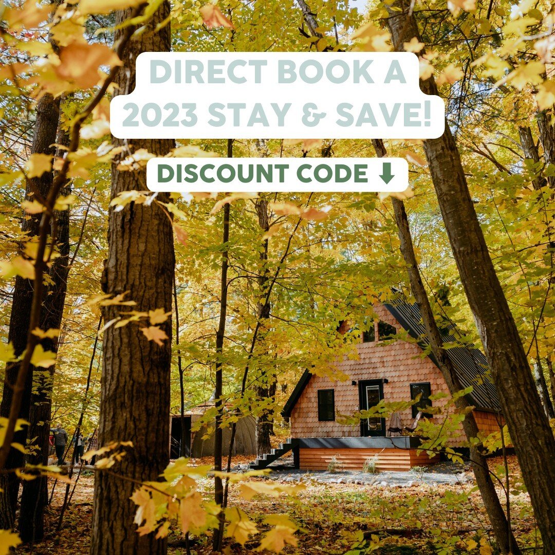 Direct book your 2023 stay using the code STAYANDSAVE2023 and get 15% off your booking!! This discount applies to any length of stay and every single one of our properties. Book now via the link in our bio.