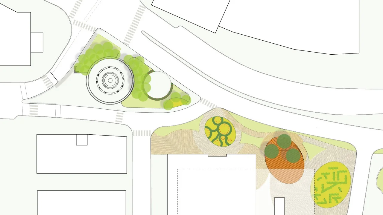 Design study with circular vignettes