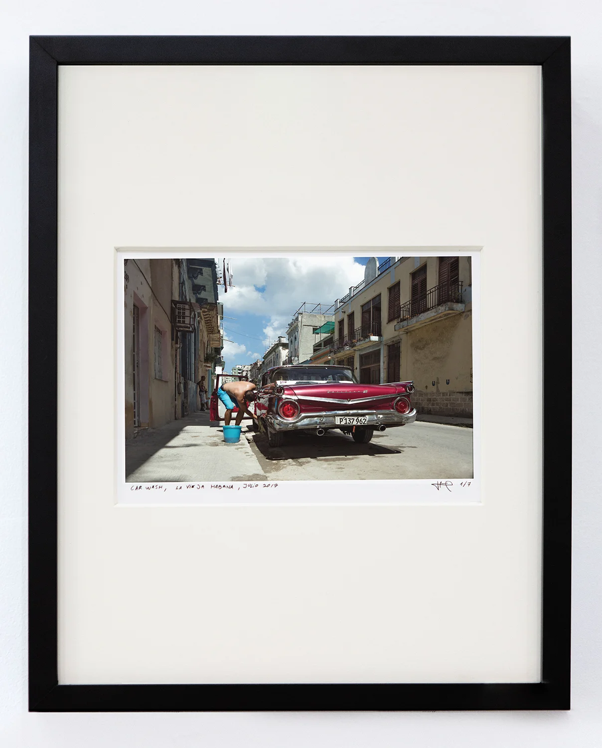 Car Wash, 2017 Archival cotton print with museum glass 13 x 17 inches Edition 1 of 7, 2 AP